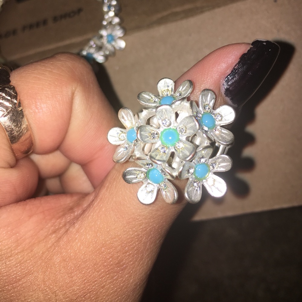 Matching set of ring and bracelet